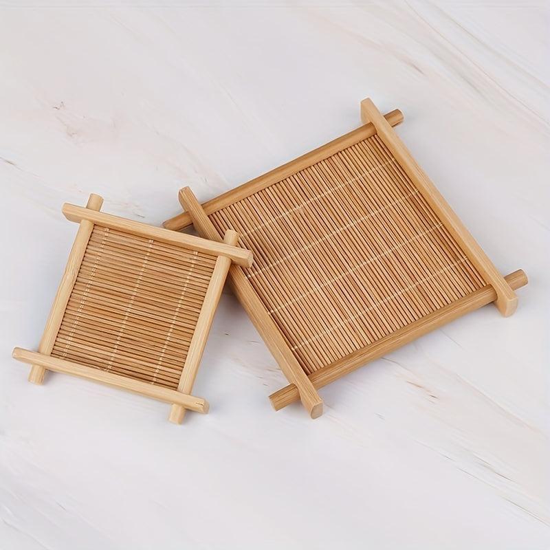 Vintage Bamboo Cup Mat for Kitchen