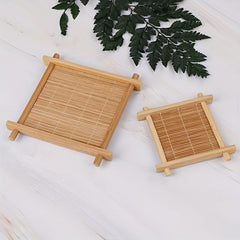 Vintage Bamboo Cup Mat for Kitchen