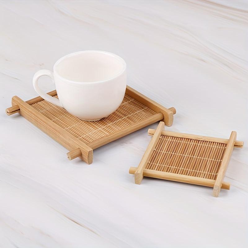 Vintage Bamboo Cup Mat for Kitchen