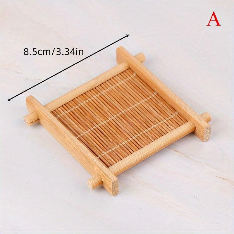 Vintage Bamboo Cup Mat for Kitchen