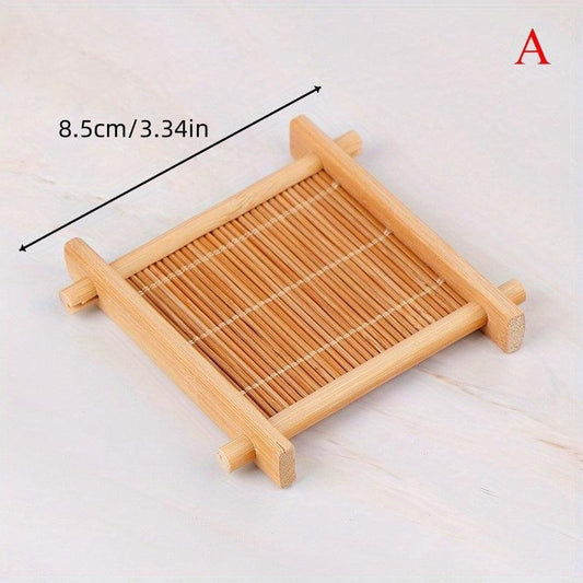 Vintage Bamboo Cup Mat for Kitchen