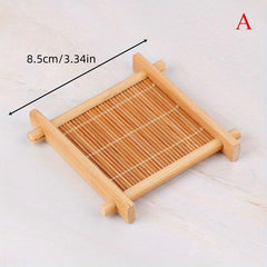 Vintage Bamboo Cup Mat for Kitchen