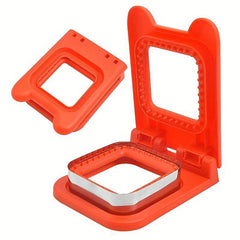 2pcs Stainless Steel Square Sandwich Mold Maker Bread Cutting Guide
