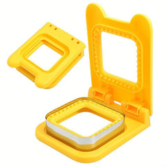 2pcs Stainless Steel Square Sandwich Mold Maker Bread Cutting Guide