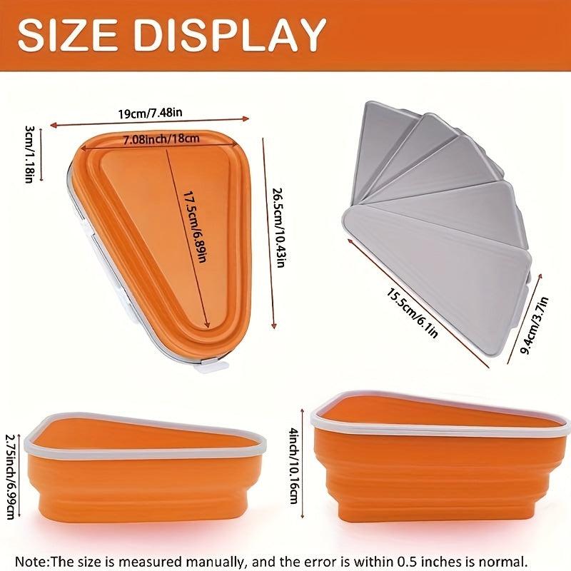 Expandable Reusable Pizza Storage Container with 5 Serving Trays