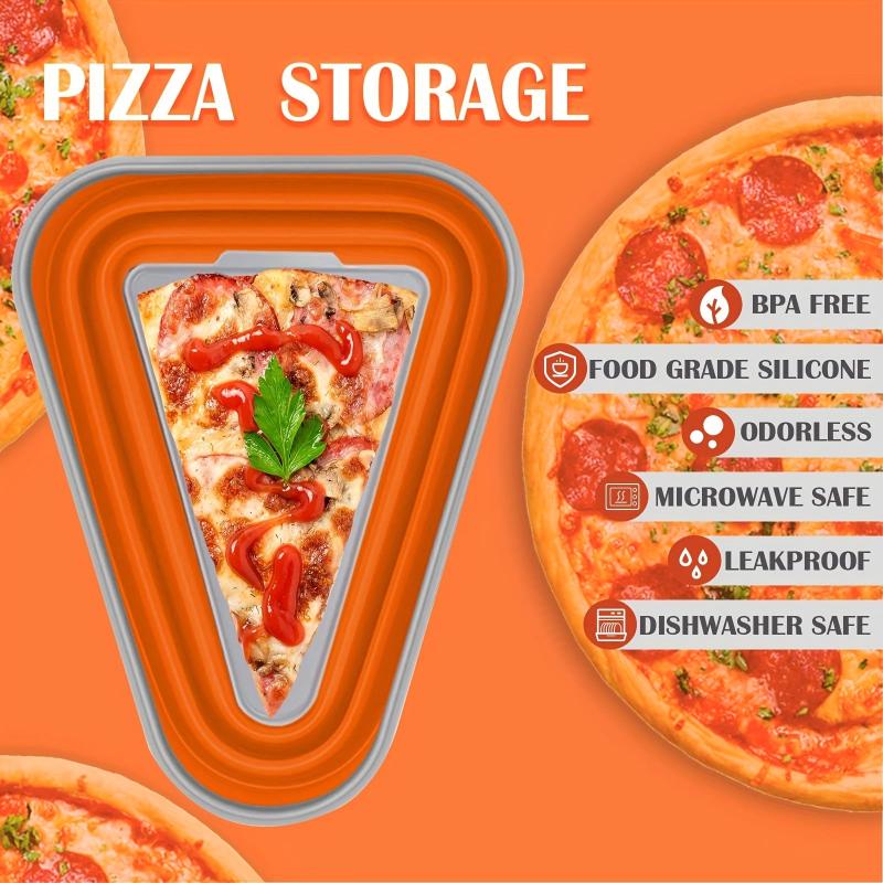Expandable Reusable Pizza Storage Container with 5 Serving Trays