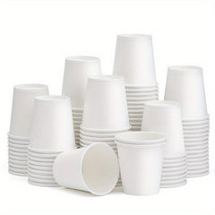 100pcs 3oz Hot Beverage Disposable Paper Cups - Perfect For Coffee, Juice, Water