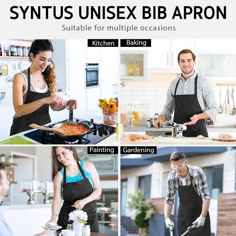 Waterproof Kitchen Apron with 2 Pockets - Cooking, Grilling, Chefs