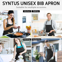 Waterproof Kitchen Apron with 2 Pockets - Cooking, Grilling, Chefs