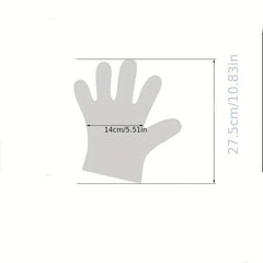 100pcs Disposable Food Gloves for Cooking Handling Kitchen BBQ Cleaning