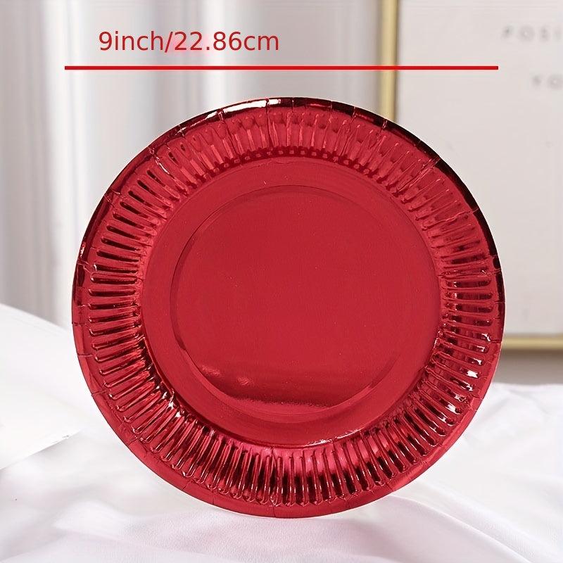 50 Colorful Disposable Paper Plates Bulk Party Birthday
