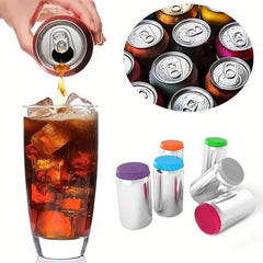6pcs Silicone Jar Lids Sealing Soda Water No Leak Stopper