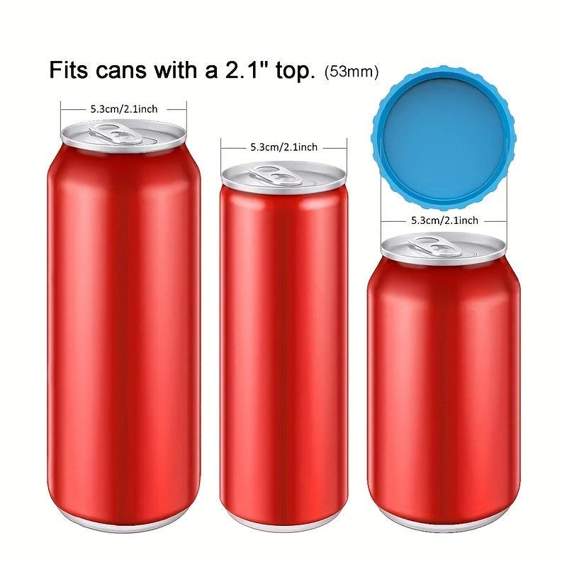 6pcs Silicone Jar Lids Sealing Soda Water No Leak Stopper