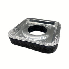 50pcs Aluminum Foil Gas Stove Lining Disposable Square Stove Bib Lining