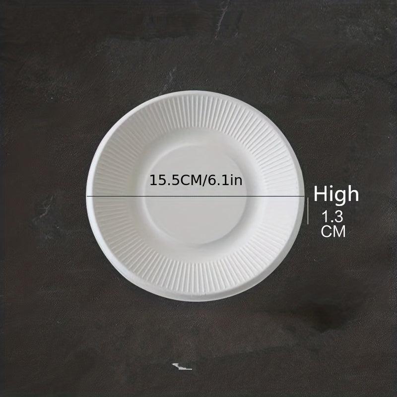 50pcs Disposable Paper Dinner Plate for Picnic Birthday Party Cake and Barbecue