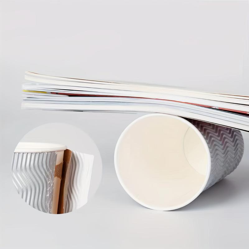 Disposable Corrugated Coffee Cups with Lids 8oz 12oz 16oz