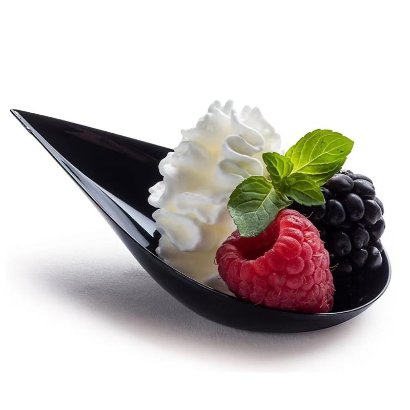 20pcs Disposable Plastic Large Spoon Dessert Cake Display Spoon Decoration Spoon