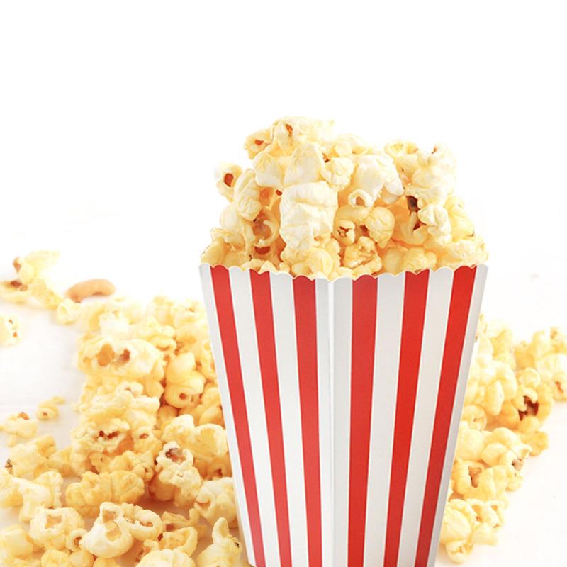 20pcs Greaseproof Popcorn Containers for Movie Night Theaters and Parties