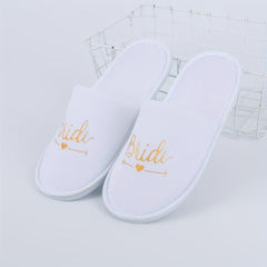 Wedding Pajamas Party Slippers Disposable Supplies Bright Surface Slippers