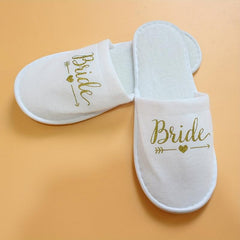 Wedding Pajamas Party Slippers Disposable Supplies Bright Surface Slippers