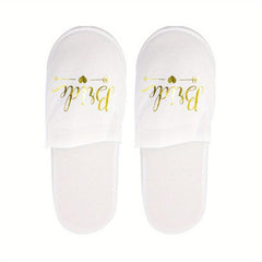 Wedding Pajamas Party Slippers Disposable Supplies Bright Surface Slippers