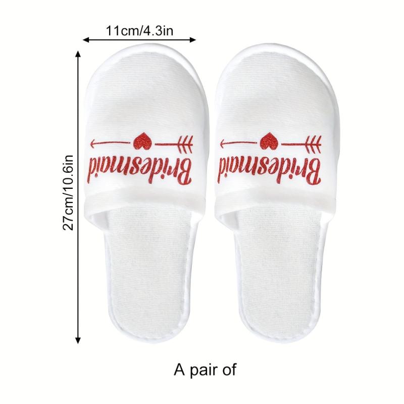 Wedding Pajamas Party Slippers Disposable Supplies Bright Surface Slippers