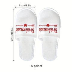 Wedding Pajamas Party Slippers Disposable Supplies Bright Surface Slippers