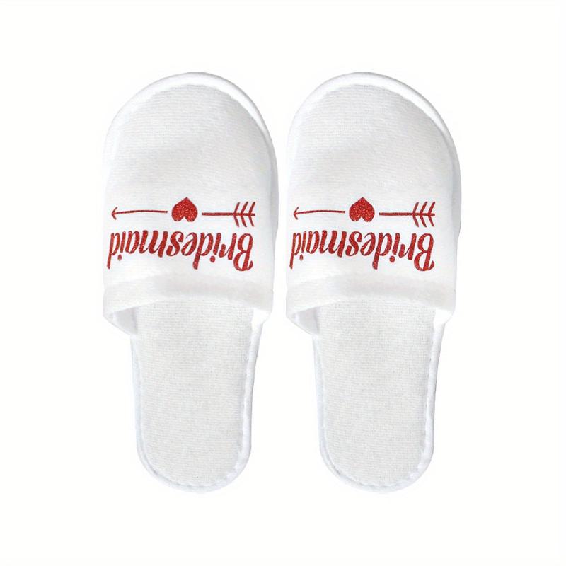 Wedding Pajamas Party Slippers Disposable Supplies Bright Surface Slippers