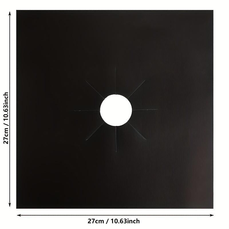 4 Gas Range Stove Top Burner Protectors 0.2mm Thickness Non Stick Stovetop Cover
