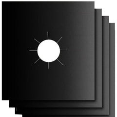4 Gas Range Stove Top Burner Protectors 0.2mm Thickness Non Stick Stovetop Cover