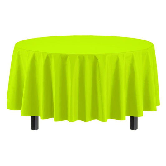 2pcs Round Plastic Table Covers in Assorted Colors