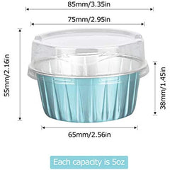 Foil Cupcake Liners Disposable Round Aluminum Cake Mold Wedding Christmas