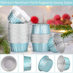 Foil Cupcake Liners Disposable Round Aluminum Cake Mold Wedding Christmas