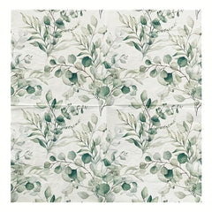 20 Eucalyptus Leaves Paper Napkins Soft 2 Ply Boho Wedding Cocktail Beverage