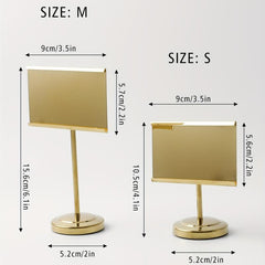 Stainless Steel Table Number Holder for Home and Office Decor