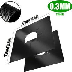 4pcs Gas Range Stove Top Burner Protectors Non Stick Stovetop Co