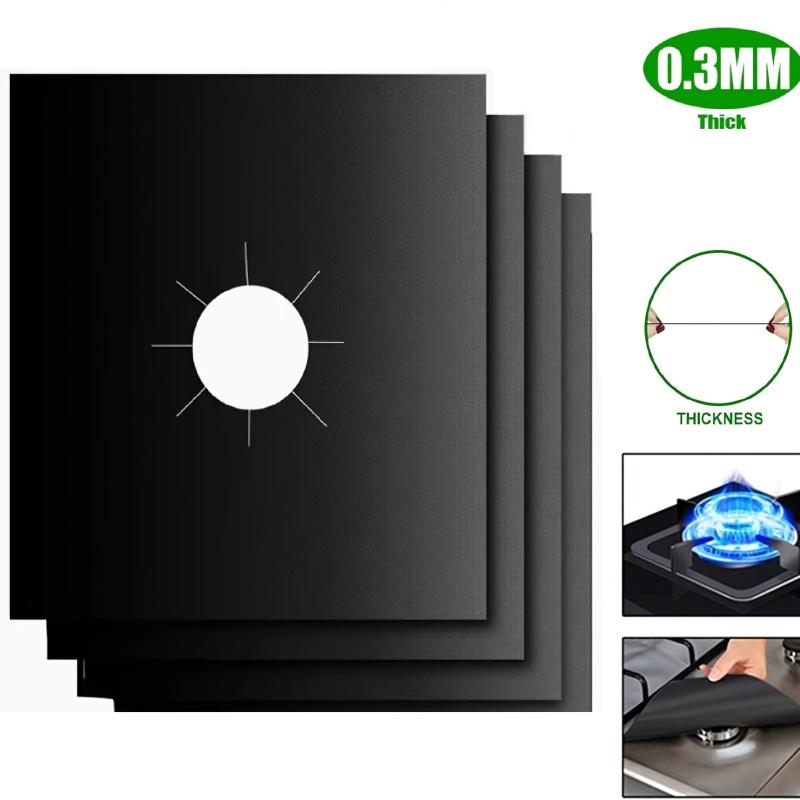 4pcs Gas Range Stove Top Burner Protectors Non Stick Stovetop Co