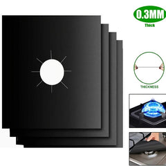 4pcs Gas Range Stove Top Burner Protectors Non Stick Stovetop Co