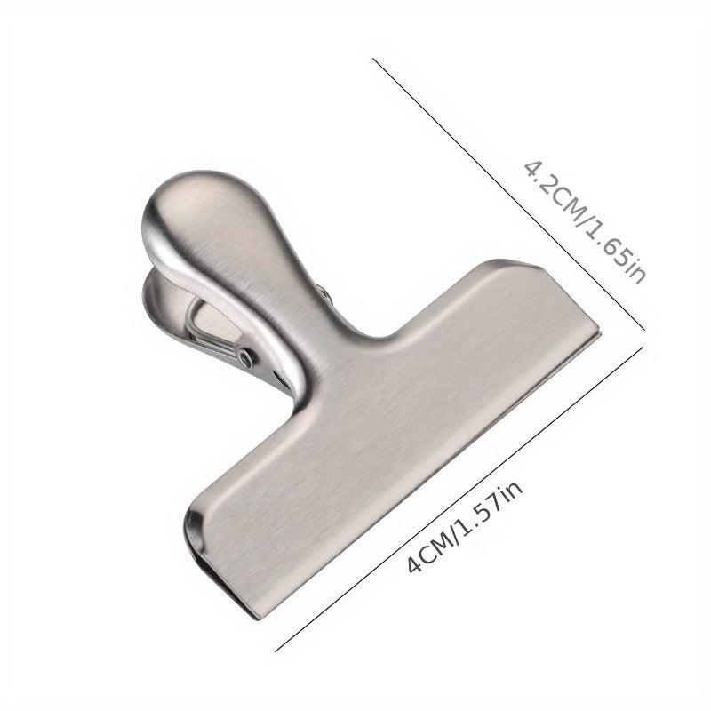 4pcs Stainless Steel Metal Chip Bag Clips