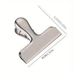 4pcs Stainless Steel Metal Chip Bag Clips
