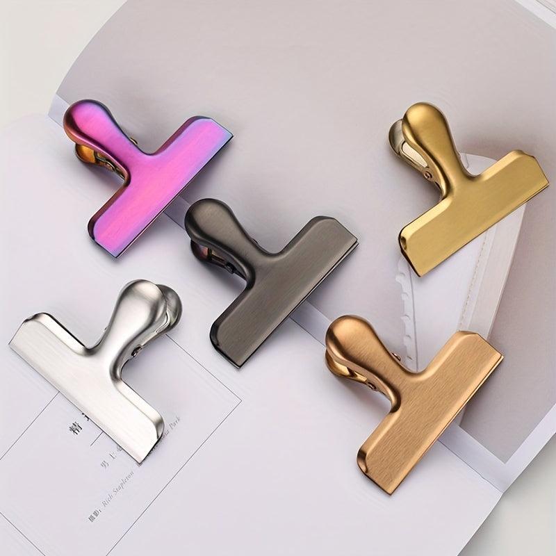 4pcs Stainless Steel Metal Chip Bag Clips