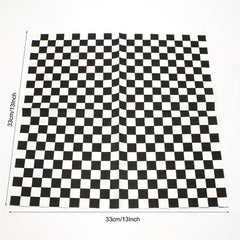 20Pcs Disposable Checkered Square Napkins for Bathroom Hotel Kitchen Party