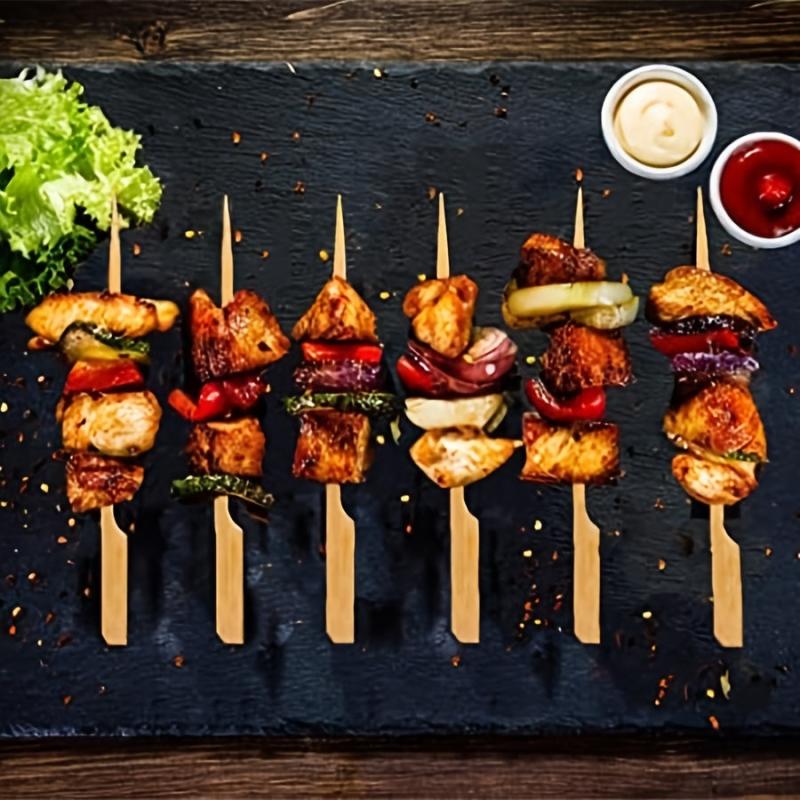 100-200 Bamboo Skewers Cocktail Picks for Drinks Fruit Barbecue Snacks