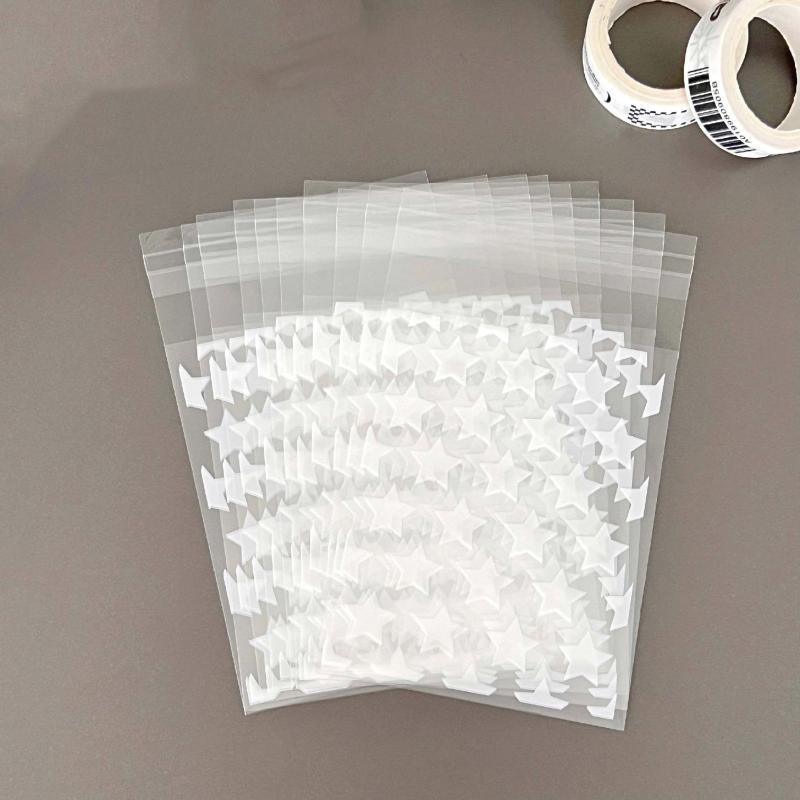 10pcs Starry Gift Bags Self sealing Window Bags Present Packaging Bags