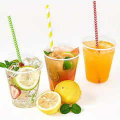 50 Pcs 3 Oz Transparent Plastic Cups for Hot and Cold Drinks - Eco-Friendly