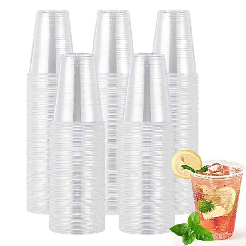 50 Pcs 3 Oz Transparent Plastic Cups for Hot and Cold Drinks - Eco-Friendly