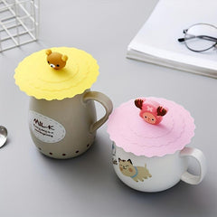 6pcs Silicone Cup Lid Leak-proof & Dust-proof Sealed Fresh-keeping Lid