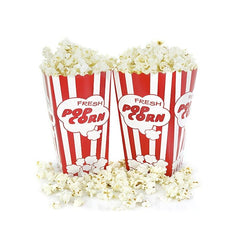 10pcs Popcorn Serving Bags Classic Striped Party Favors