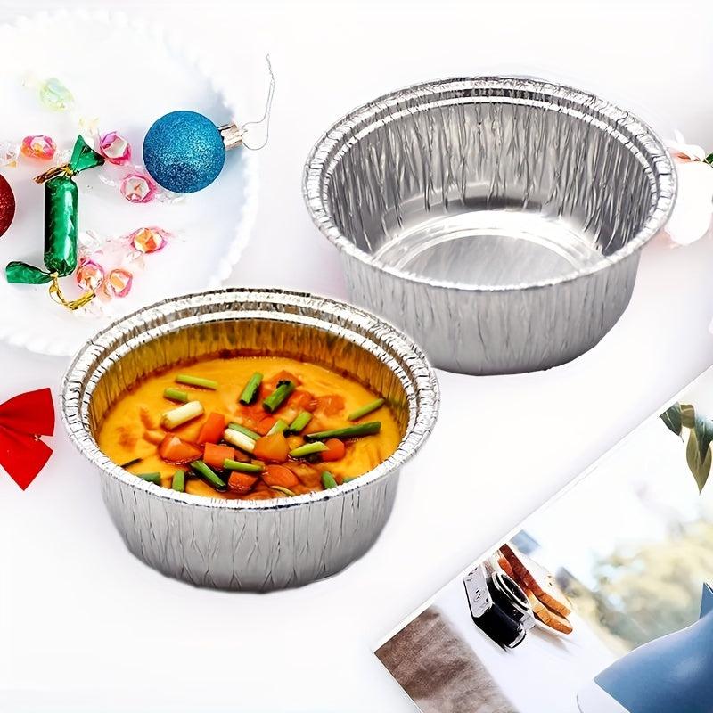 40PCS 9.91x4.32cm 5.8oz Square Disposable Aluminum Foil Baking Tray