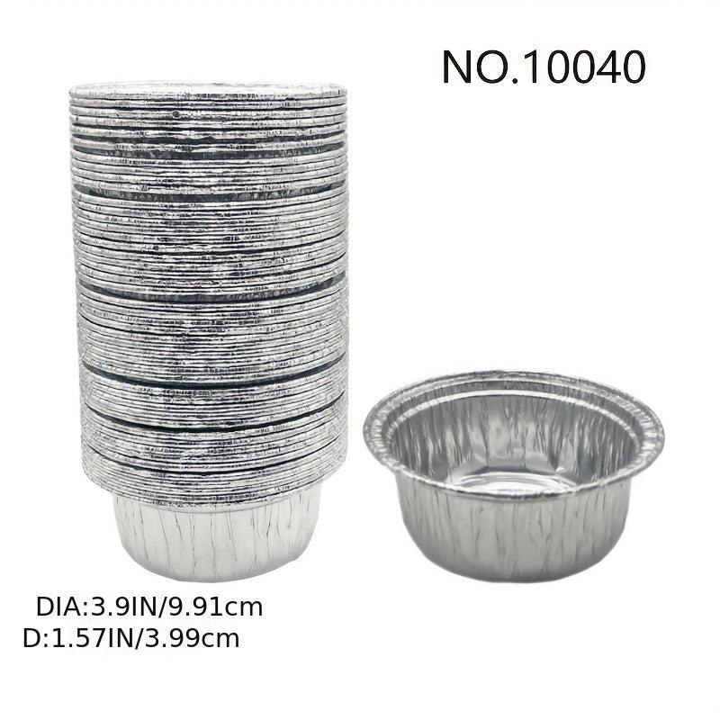 40PCS 9.91x4.32cm 5.8oz Square Disposable Aluminum Foil Baking Tray